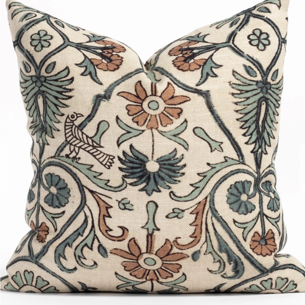 2 Amara Embroidered Pillow Covers. Size: 20x20